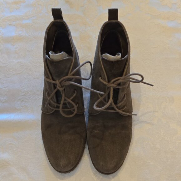 Women's Franco Sarto Annabelle Suede Wedgie Bootie - Picture 1 of 6